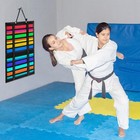 Karate Belt Display Rack With Wood Frame