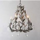 Vintage Flower Leaves Chandelier Light Creative Led Ceiling Store Lamp Fixture