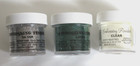 Lot Of 3 Ranger Industries Embossing Tinsel Powder Jars   Silver Green   Clear