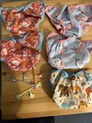 Osocozy One Size Cloth Diaper Cover 8-35 Lbs Lot Of 5 With 3 Snappis Fasteners