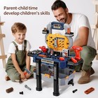 Kids Tool Bench With Realistic Tools And Electric Drill  Suitable For Blue 