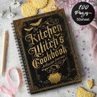 Blank Recipe Journal - Kitchen Witch s Cookbook-approx  8 26   X 5 7  - 100 Pgs 