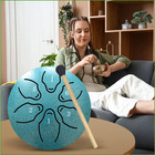 Rain Drum For Outside Garden  Steel Tongue Drum Rain Chime  Handpan Drum 6 Note
