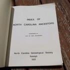 Index Of North Nc North Carolina Genealogical Society 1981 Book 378 Pages