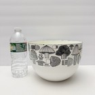 Vintage Mid Century Finel Arabia Finland Enamel Metal Mushrooms Mixing Bowl