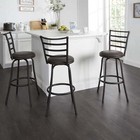 Adjustable Height Swivel Barstool Chair Kitchen Island Bar Counter Seat Set Of 3