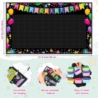 Happy Pocket Chart Classroom Reusable Calendar Wall Hanging Chart With 144 Dr   