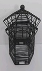 Candleholder Vintage Black Metal Lighthouse-shaped For Votive 