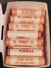 1973 P  original Bank Wrapped   Lincoln Cent Roll Uncirculated - Obw Penny Roll