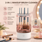 Faxhion Makeup Brush Cleaner  Hands-free Electric Cleaning Brush