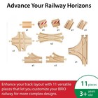 Brio 33307 Advanced Expansion Pack 11-piece Wooden Train Track - All Railways