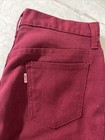 Vtg 70s Levis Big E Flared Red Bell Bottoms 30 31 Mens