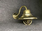 Set Of 2 Vintage Brass Swan Neck Sconce Lights Marine Antique Wall Fixtures