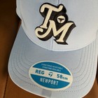 New Taylor Made Men s Newport Blue Retro Metal Eyelet Adjustable Golf Hat