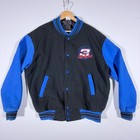 Vtg  i m With The Pit Crew 3  Dale Earnhardt Large Fleece Varsity Nascar Jacket
