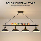 Billiard Pool Table Light     Metal Shade  Fits 7-8ft Table  Game Room  Club   Vin