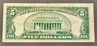 1953  5 Red Seal Note United States Paper Money Five Dollar Bill Circulated