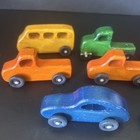 16-vintage Amish Wooden Toys  Cars trucks  Etc