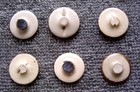 6 Vintage Japanese Satsuma Sewing Buttons Vintage  - Incldes Us Tariffs