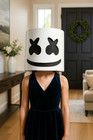 Replica Marshmello Hard Helmet 1 1 Scale Cosplay Prop Dj Mask Costume Halloween