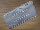 Datsun License Plate Embossed Metal  Vintage New Old Stock 210 240 510 620  2706