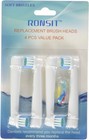 Gentle And Effective 4 Pack Replacement Brush Heads For Oral B Toothbrush