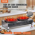 Vevor 16-inch Electric Crepe Maker Commercial Crepe Machine 3400w Ac120v 60hz