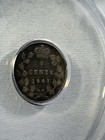 1901 Canada 5 Cents Small Silver Coin Graded Vf 20 Details Scratched By Anacs