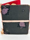 Antique Needle Book Case Embroidered Floral Pattern