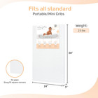 Sunset 3    Extra Firm Fiber Crib Mattress portable Mini Crib