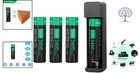 Reliable 3400mah 18650 Rechargeable Batteries With Smart Safety Charger - 4 Pack