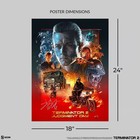Terminator 2  Judgment Day Original Poster Signed Robert Patrick 18x24 Sa