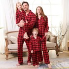 Matching Family Pajamas Sets Long Sleeve Christmas Reindeer Plaid Pjs Striped Ki