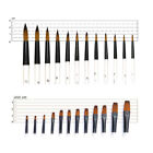 12 Artist Paint Brushes Set Acrylic Oil Watercolor Painting Drawing Craft Art 