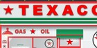 Texaco Old Gas Pump Service Station Scene Wall Mural Sign Banner Garage Art