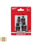 Milwaukee Tool 49-66-6742 Shockwave Impact Duty    1 4 -1 2 drive Adapter 4 Pc Set