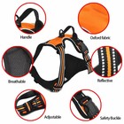 Red No-pull Dog Harness Vest Adjustable Pet Reflective Outdoor Handle Puppy