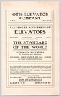 1906 Otis Elevator Company Passenger And Freight Elevators Buffalo Ny Print Ad