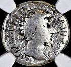 Emperor Marcus Aurelius Silver Denarius 161-180ad Ngc Genuine Roman Coin