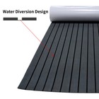 94 5x35 4  Eva Foam Boat Decking Sheet Mat Faux Teak Marine Yacht Flooring Black