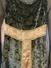 Medieval Renaissance Hooded Dress Women   s Small Green Velvet Elven Celtic Larp