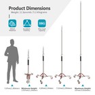 Neewer 10ft 305cm Heavy Duty Stainless Steel Light Stand Tripod With Pulleys