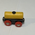 Brio Wooden Railway Train Cargo Tanker Tank  Car With Yellow Magnetic Cargo
