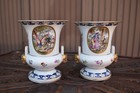 Antique Brussels Porcelain Hand Paint Historical Scene Decor Inscription 19thc