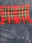 Plaid Red Scarf 100  Acrylic By Cashluxe