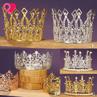 Crown Tiara Headpiece Royal King Queen Princess Wedding Party Pearl Rhinestone