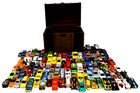 Vtg Lot Collection 112 Hot Wheels Matchbox Diecast Cars   Vehicles W  Chest Box