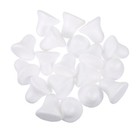 50pcs Christmas White Foams Jingle Bell Shaped Mould Children Decorative Diy