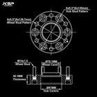 Ksp 4pcs 6x135 To 6x5 5   Wheel Adapter For Chevy Gmc Wheel Install On Ford F150