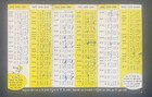 1958-1959 Esso Nhl Hockey Schedule Original Six Toronto Maple Leafs Vintage